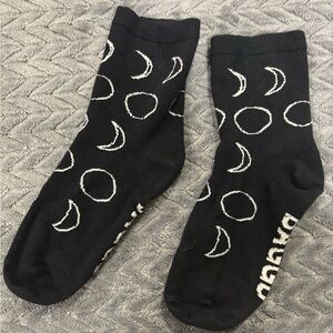 BAGGU Black Lunar Pattern Socks